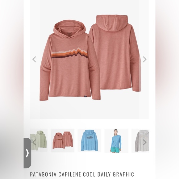 PATAGONIA CAPILENE COOL DAILY GRAPHIC HOODY WOMEN'S  size XXL - Picture 2 of 4